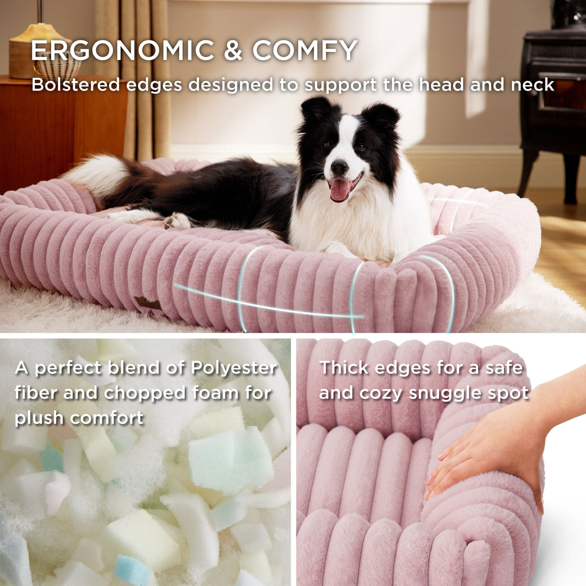 ComfyFleece® Rectangular Dog Bed
