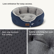 Solid Round Pet Bed