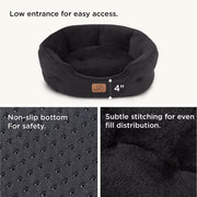 Solid Round Pet Bed