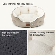 Solid Round Pet Bed