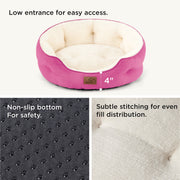 Solid Round Pet Bed