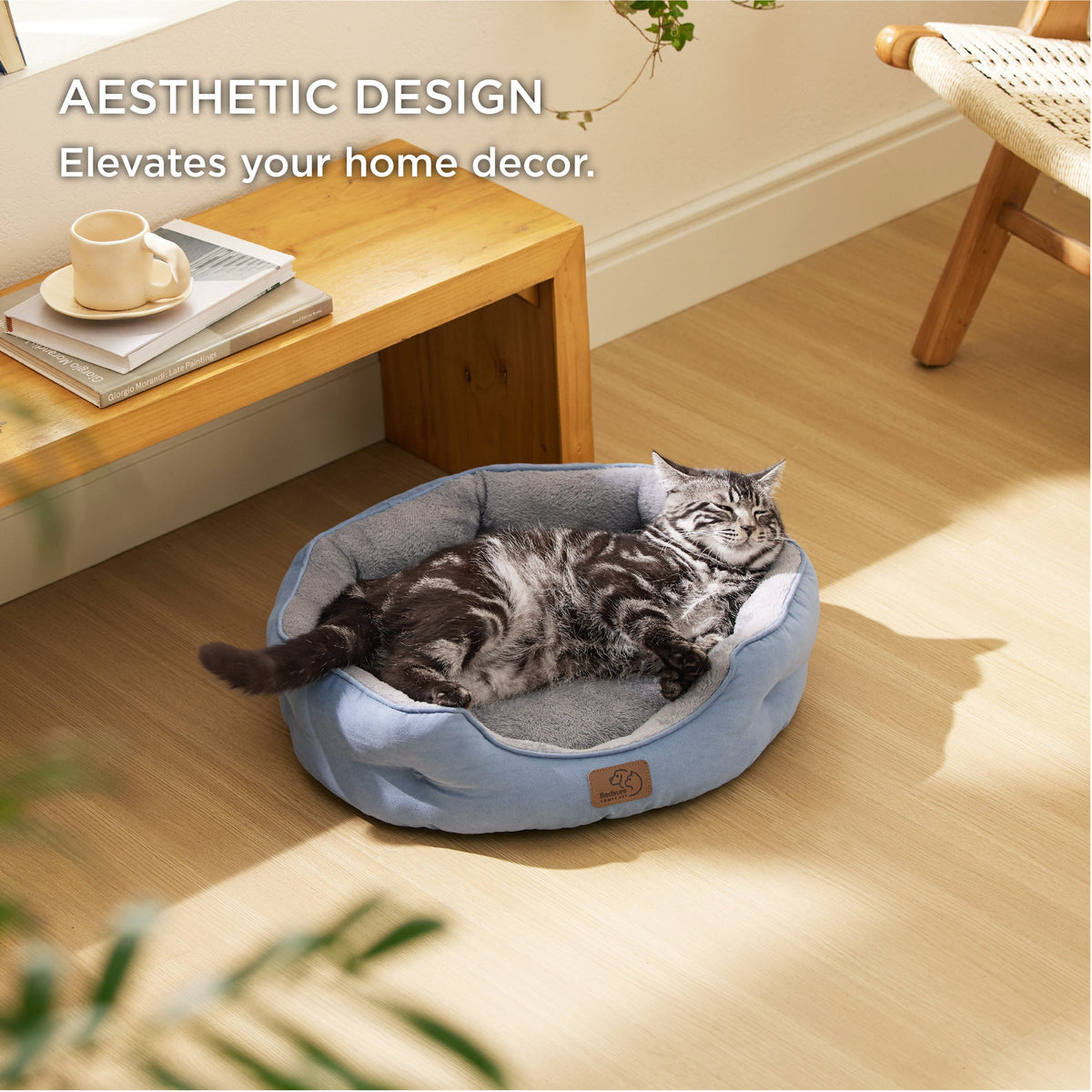Solid Round Pet Bed