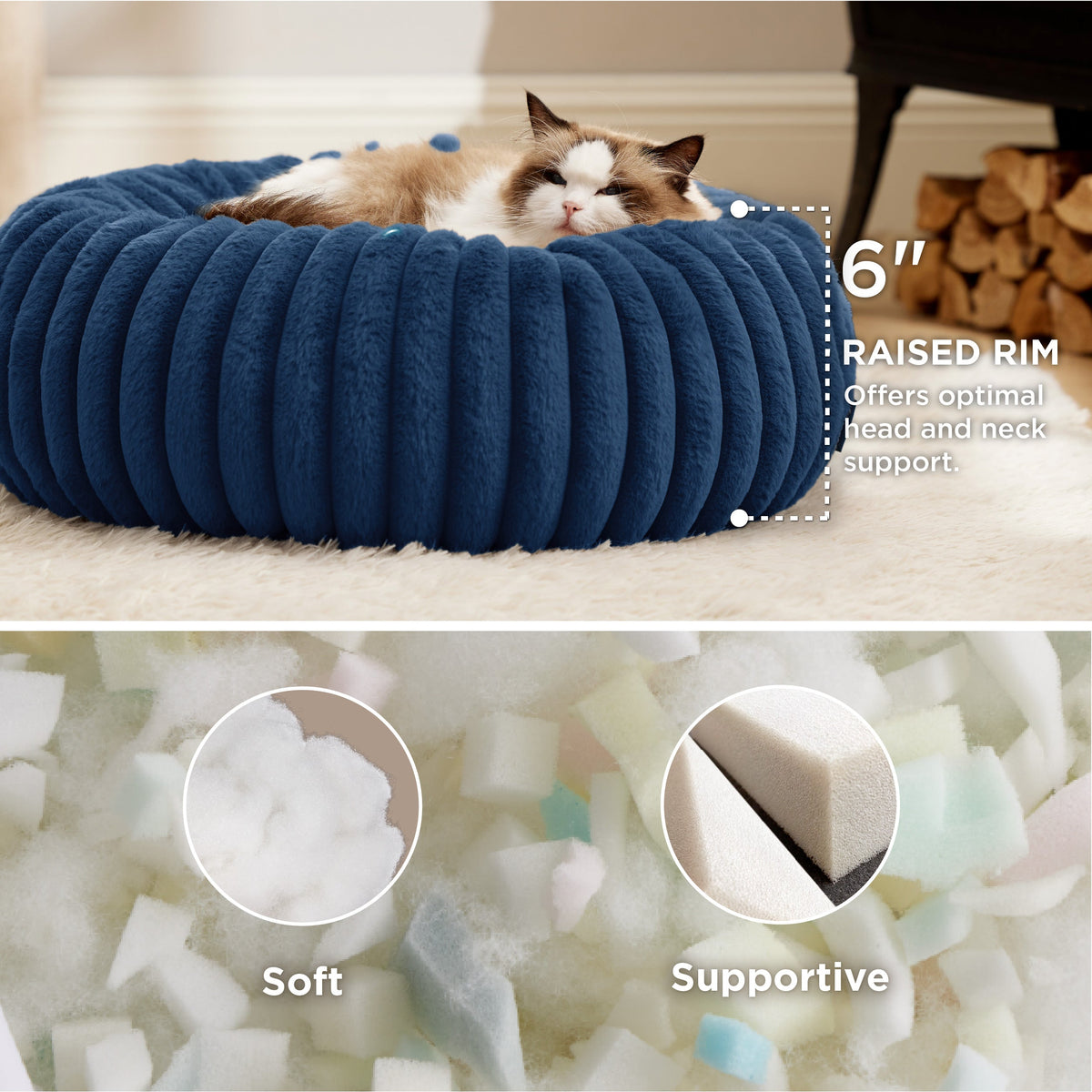 ComfyFleece® Donut Dog Bed