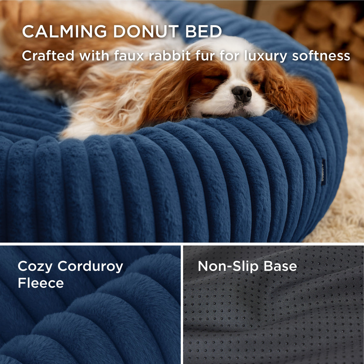 ComfyFleece® Donut Dog Bed