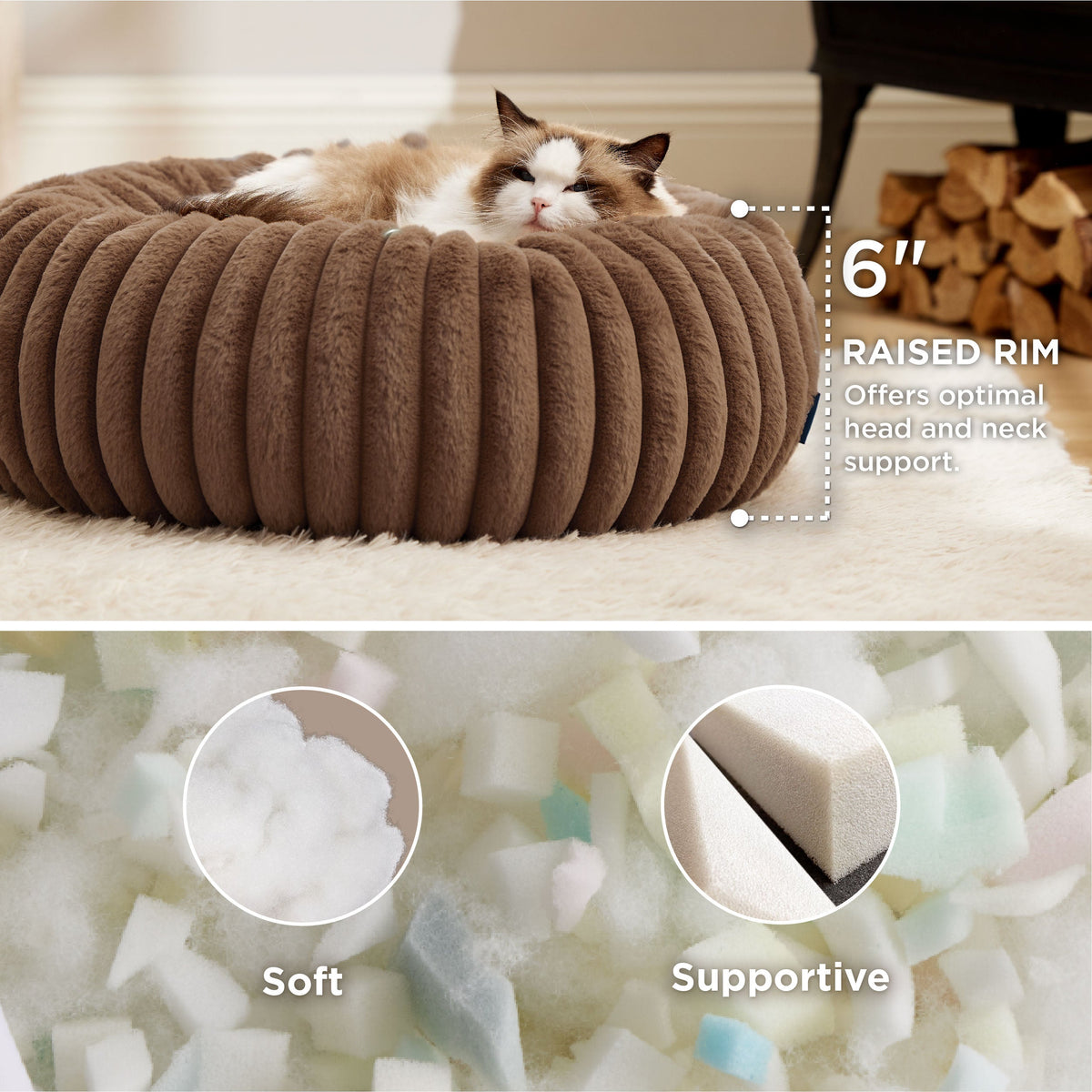 ComfyFleece® Donut Dog Bed