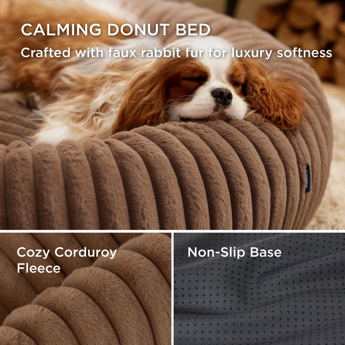 ComfyFleece® Donut Dog Bed