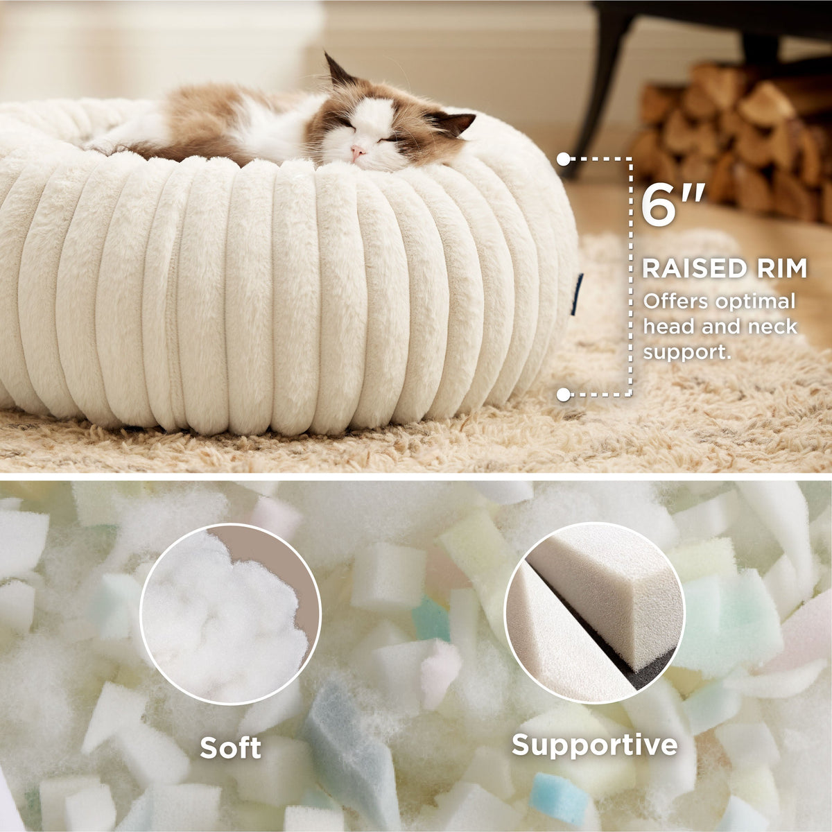 ComfyFleece® Donut Dog Bed