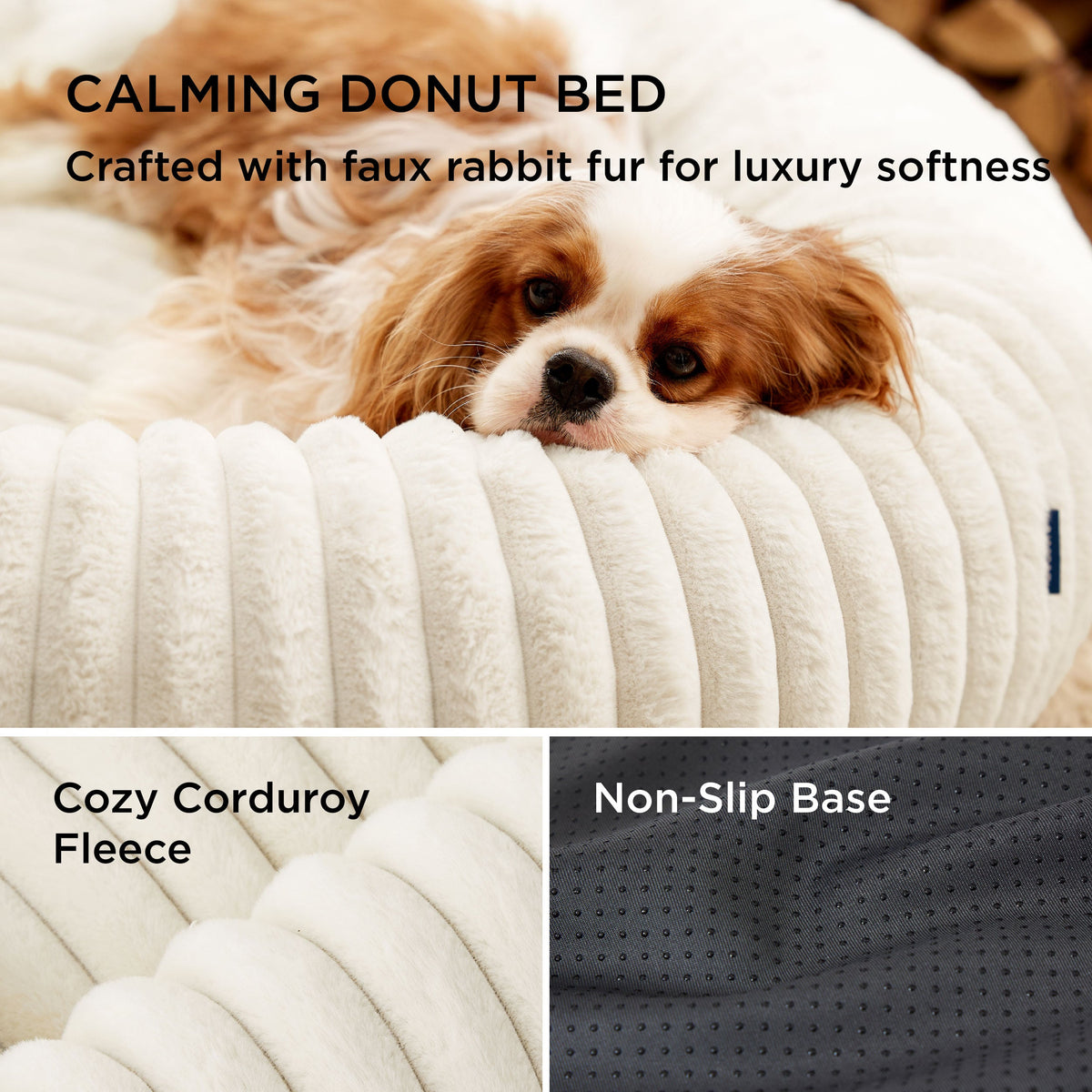 ComfyFleece® Donut Dog Bed