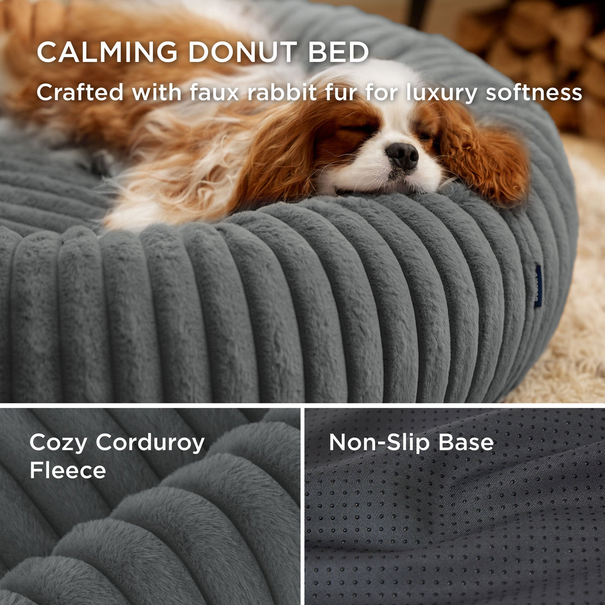 ComfyFleece® Donut Dog Bed