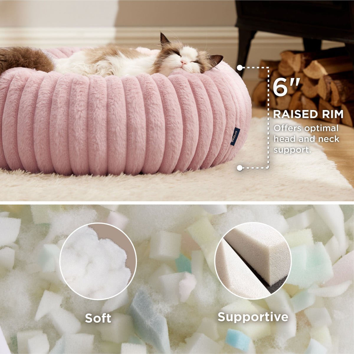 ComfyFleece® Donut Dog Bed