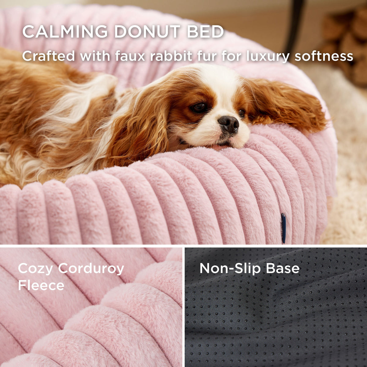 ComfyFleece® Donut Dog Bed