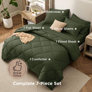 Diamond Quilted Bed-in-a-bag