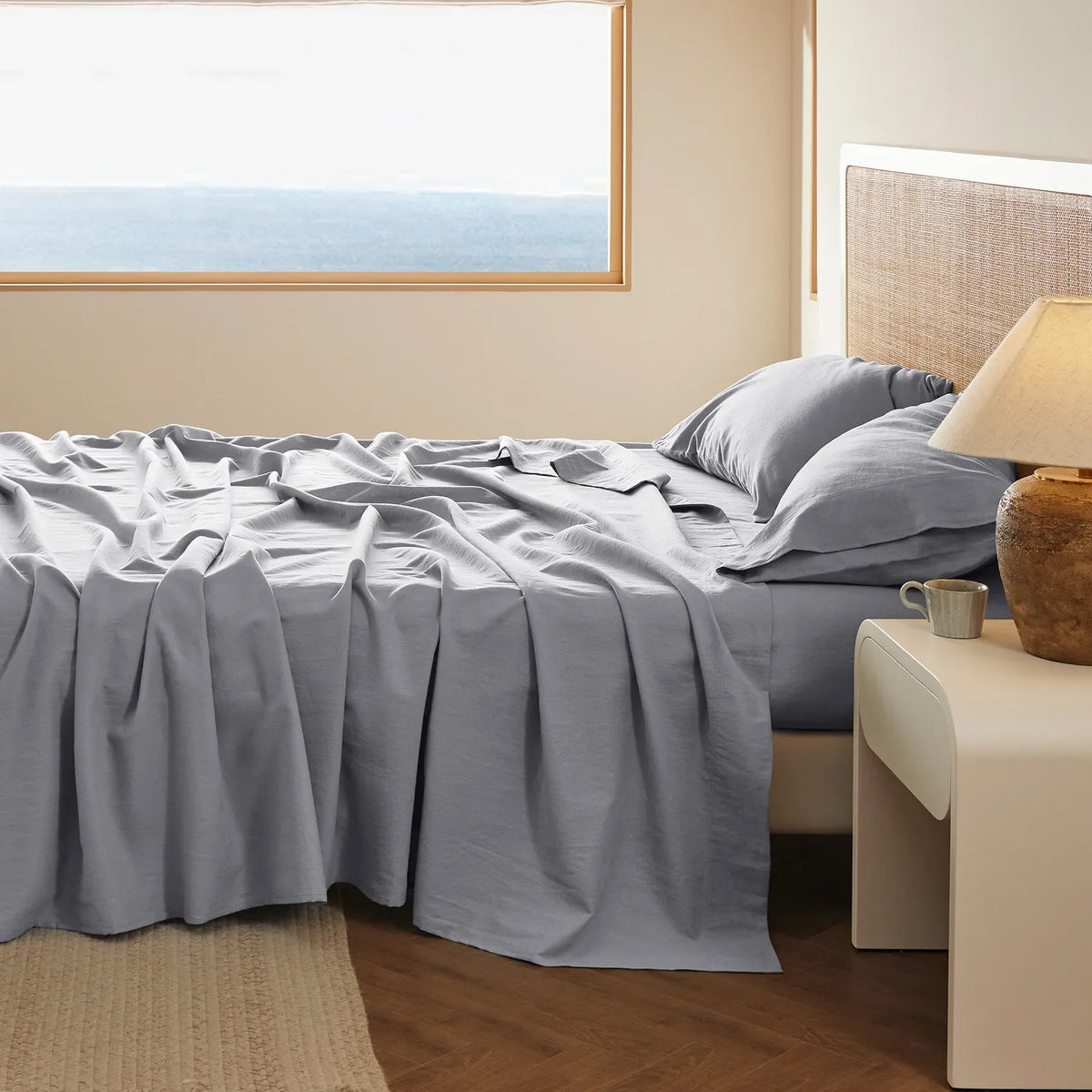 Cotton-Linen Blend Sheet Set
