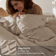 Organic Cotton Duvet Cover Set