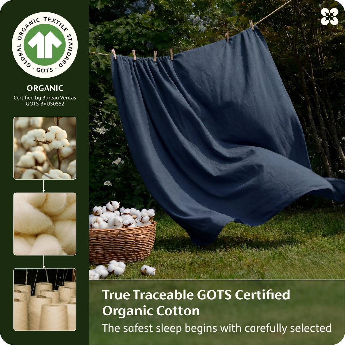 Organic Cotton Duvet Cover Set