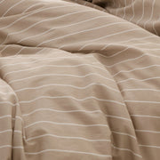 Striped Washed Cotton Duvet Cover Set