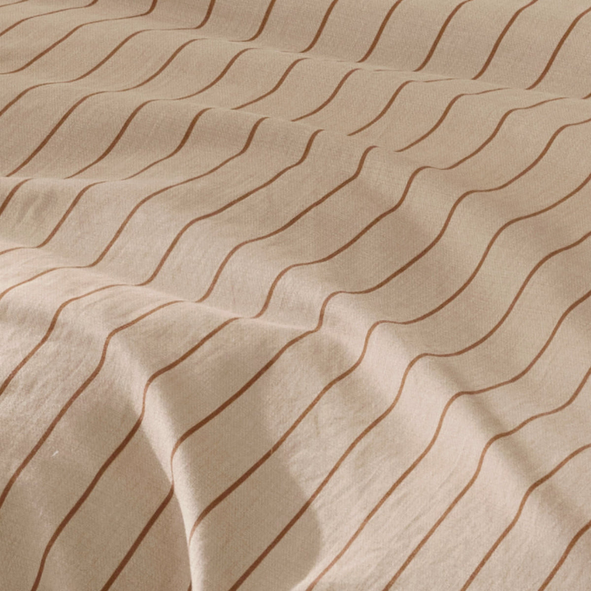 Striped Washed Cotton Duvet Cover Set