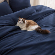 Textured Quilted Comforter Set