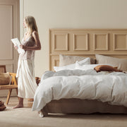 Cotton Waffle Duvet Cover Set