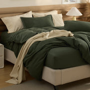 Cotton Waffle Duvet Cover Set