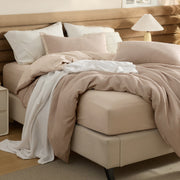 Cotton Waffle Duvet Cover Set