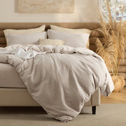 Cotton Waffle Duvet Cover Set