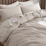 Cotton Waffle Duvet Cover Set