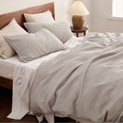 Cotton Waffle Duvet Cover Set