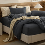Cotton Waffle Duvet Cover Set