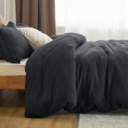 Cotton Waffle Duvet Cover Set
