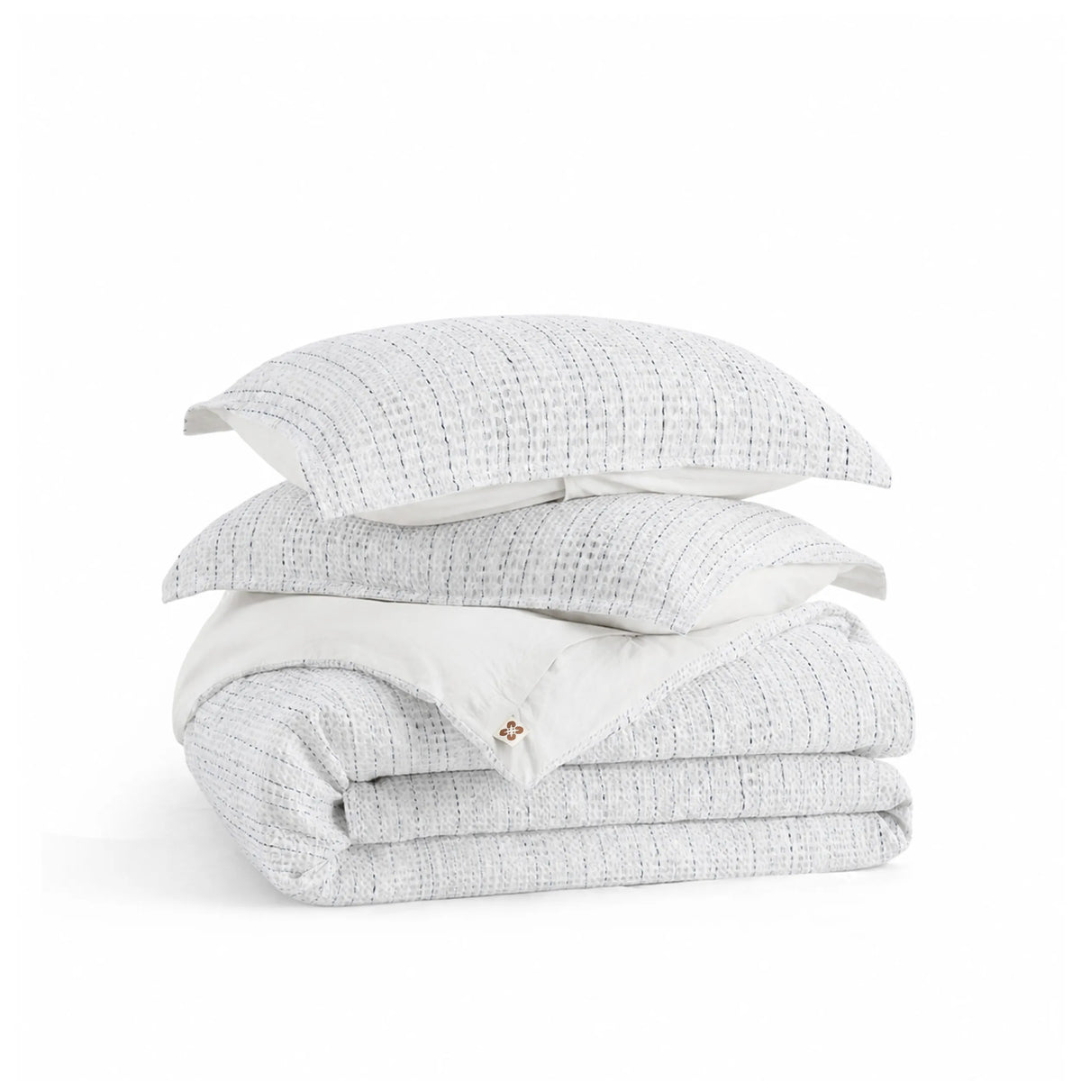 Cotton Waffle Space-Dyed Duvet Cover Set