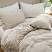 Cotton Waffle Space-Dyed Duvet Cover Set