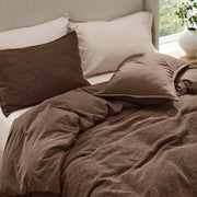 Cotton Waffle Space-Dyed Duvet Cover Set