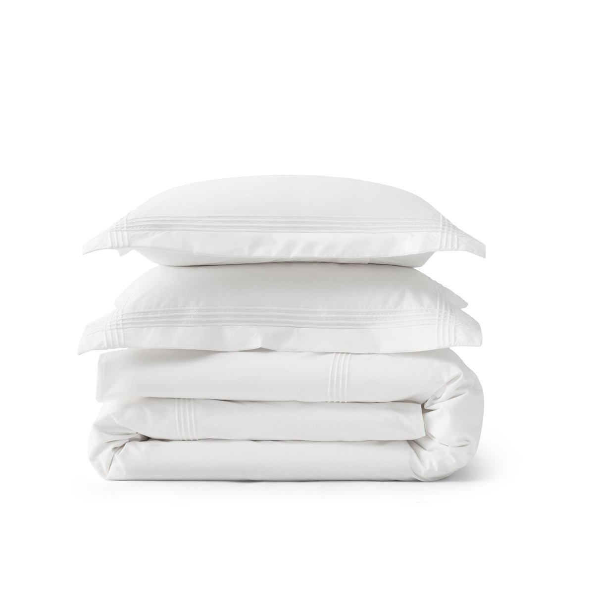 Cotton Embroidered Hotel Duvet Cover Set