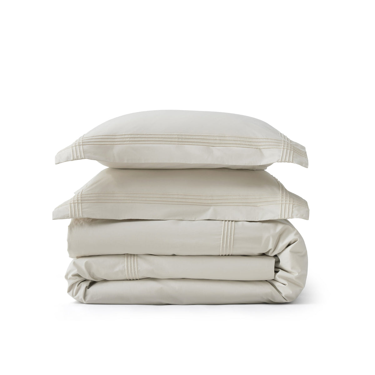 Cotton Embroidered Hotel Duvet Cover Set