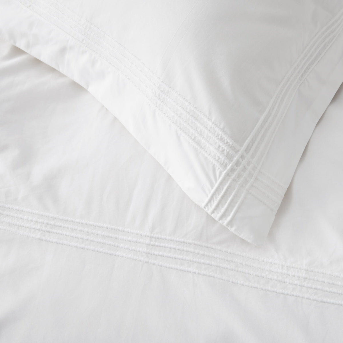 Cotton Embroidered Hotel Duvet Cover Set