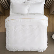 Cotton Embroidered Hotel Duvet Cover Set