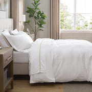 Cotton Embroidered Hotel Duvet Cover Set