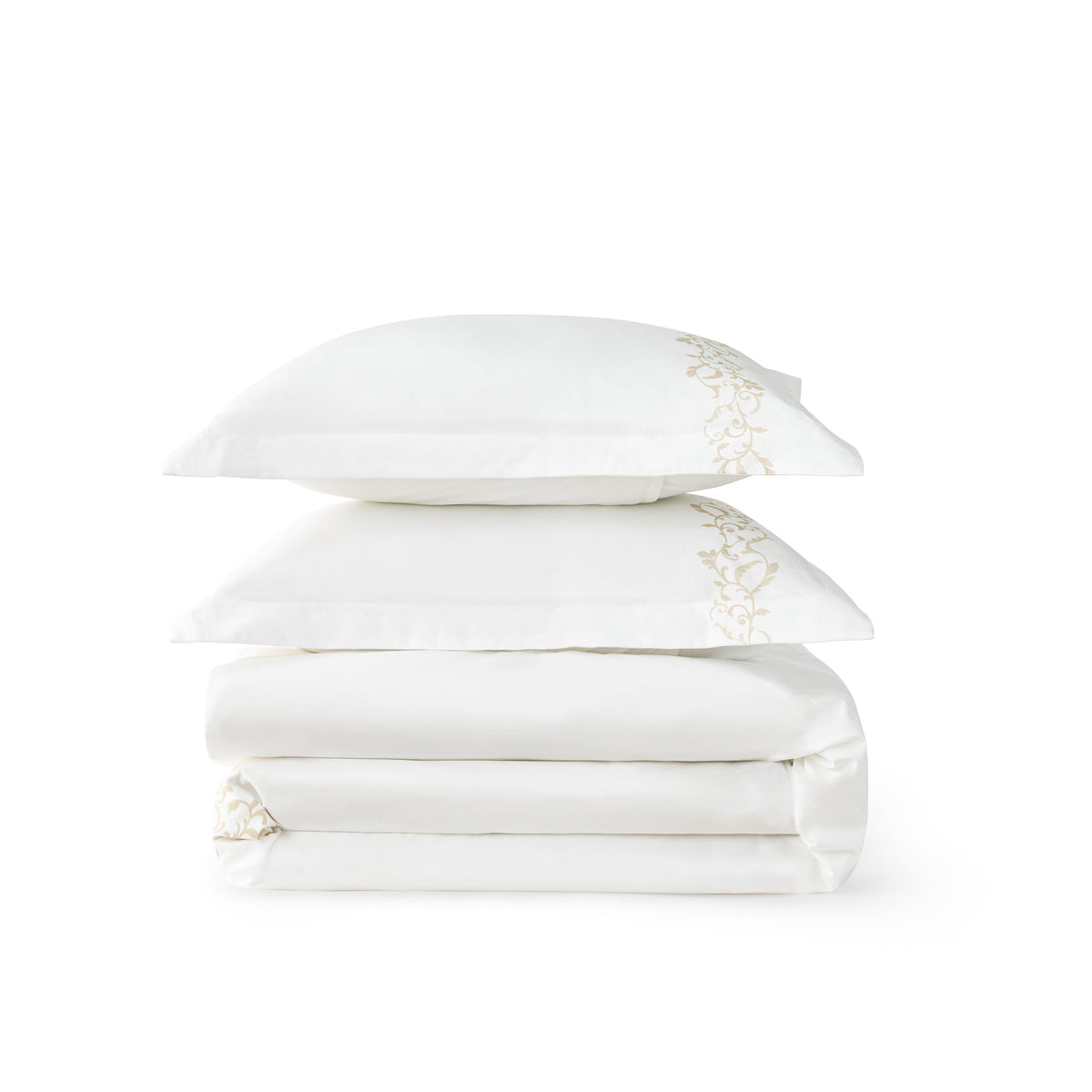 Cotton Embroidered Hotel Duvet Cover Set