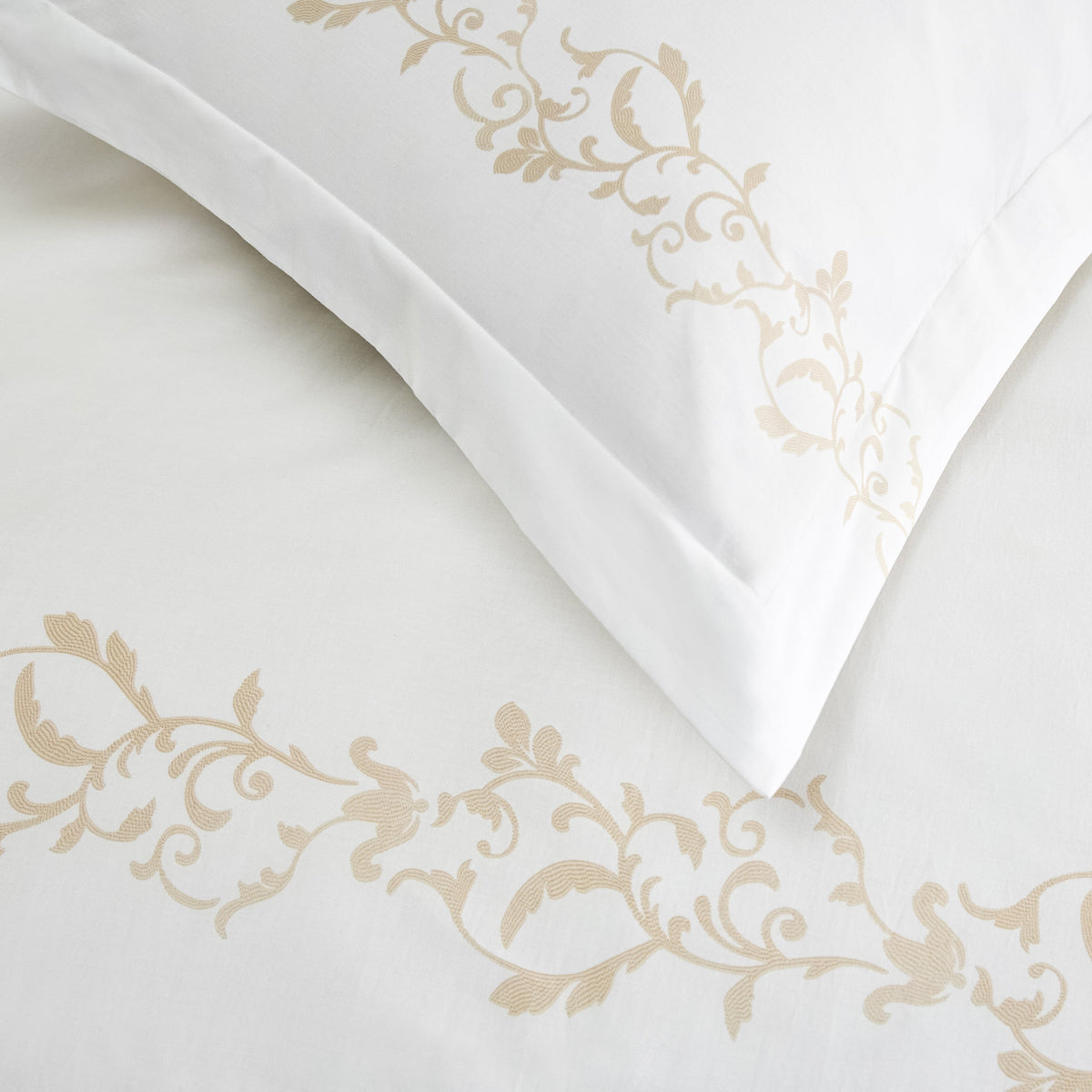 Cotton Embroidered Hotel Duvet Cover Set