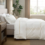 Cotton Embroidered Hotel Duvet Cover Set