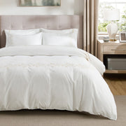 Cotton Embroidered Hotel Duvet Cover Set