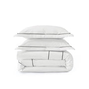 Cotton Embroidered Hotel Duvet Cover Set