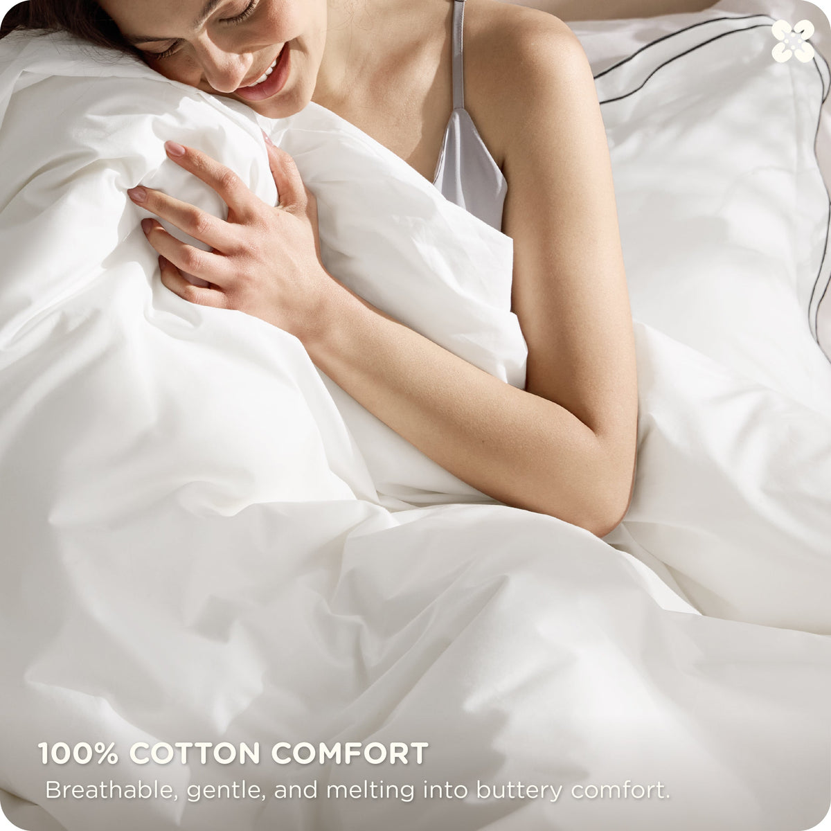 Cotton Embroidered Hotel Duvet Cover Set