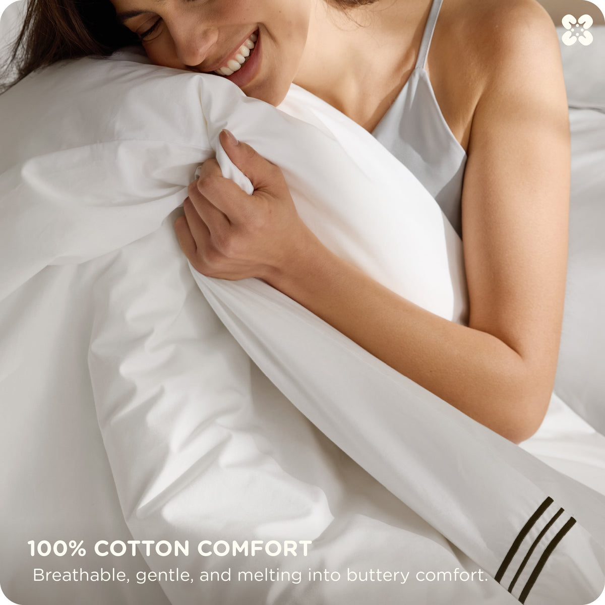 Cotton Embroidered Hotel Duvet Cover Set