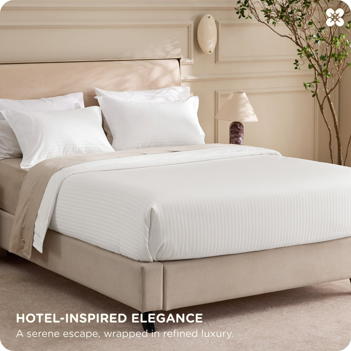 Cotton Embroidered Hotel Duvet Cover Set