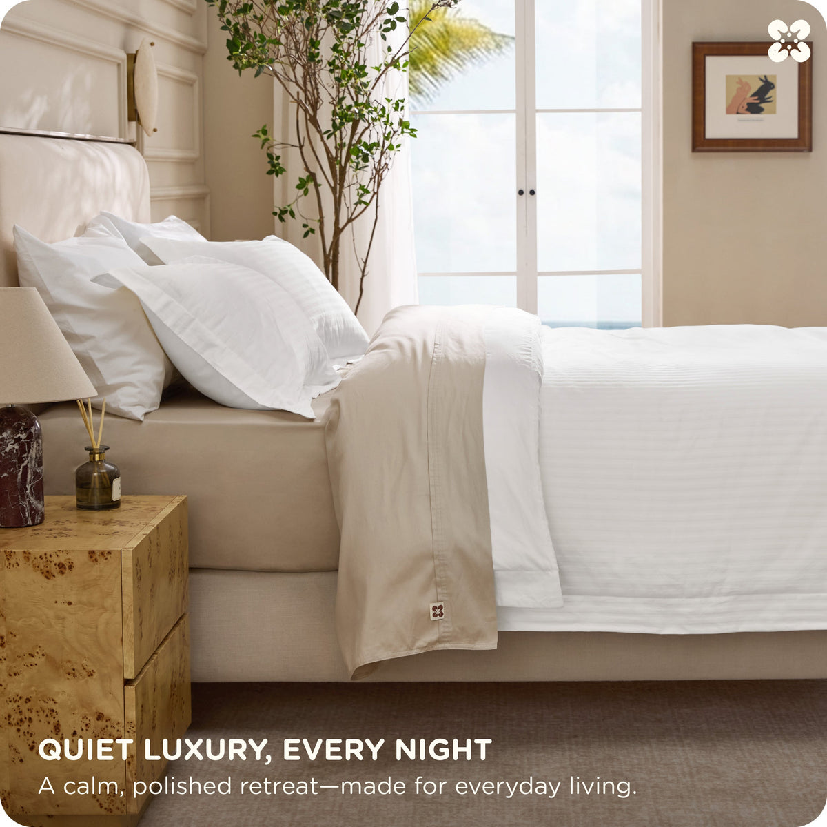 Cotton Embroidered Hotel Duvet Cover Set