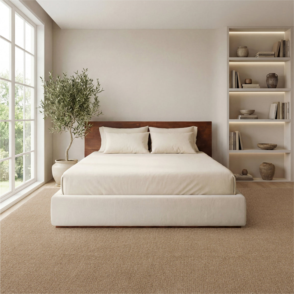 Faux Wool Area Rug