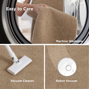 Faux Wool Area Rug