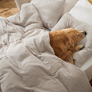 Rayon From Bamboo Cotton Muslin Duvet Cover Set